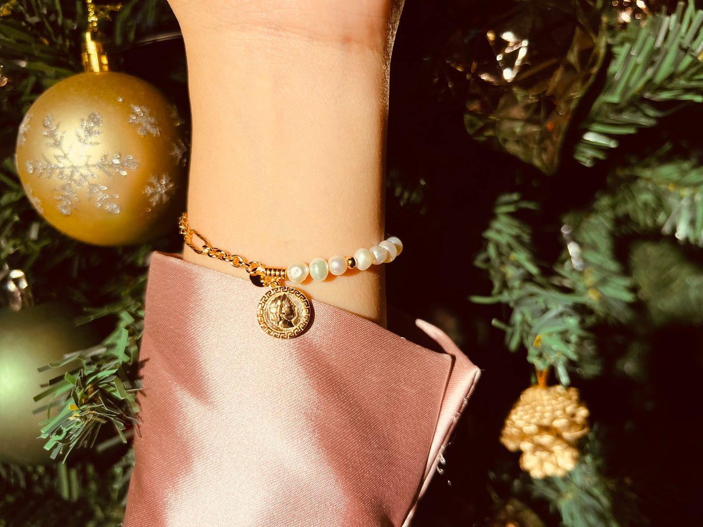 GOLDEN PEARL HARMONY BRACELET