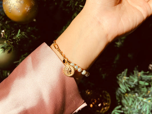 GOLDEN PEARL HARMONY BRACELET